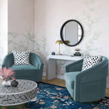 Flapper Swivel Chair, Bluestone-Furniture - Chairs-High Fashion Home