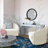 Flapper Swivel Chair, Cream-Furniture - Chairs-High Fashion Home