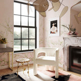 Sloane Velvet Chair, Cream-Furniture - Chairs-High Fashion Home