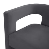 Sloane Velvet Chair, Dark Grey-Furniture - Chairs-High Fashion Home