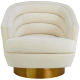 Canyon Swivel Chair, Cream - Furniture - Chairs - High Fashion Home