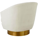 Canyon Swivel Chair, Cream - Furniture - Chairs - High Fashion Home