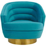 Canyon Swivel Chair, Blue - Furniture - Chairs - High Fashion Home