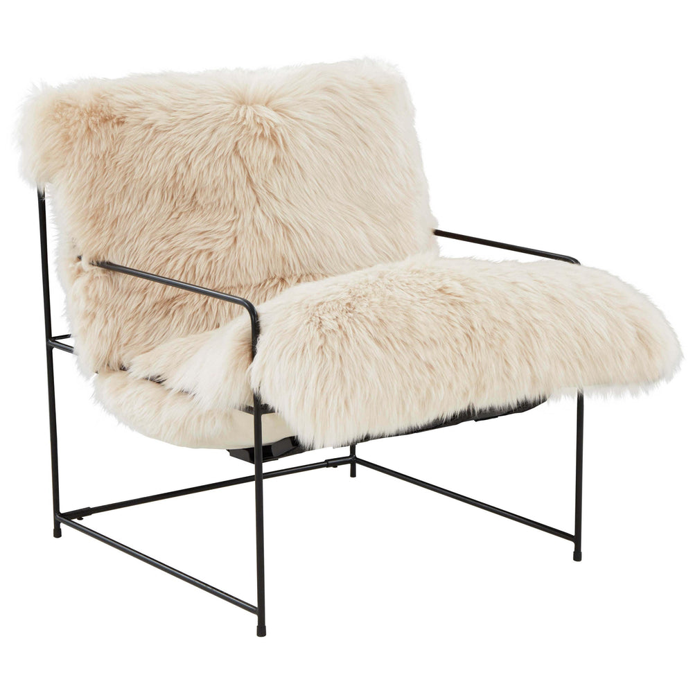 Kimi Sheepskin Chair, Natural-Furniture - Chairs-High Fashion Home