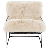 Kimi Sheepskin Chair, Natural-Furniture - Chairs-High Fashion Home