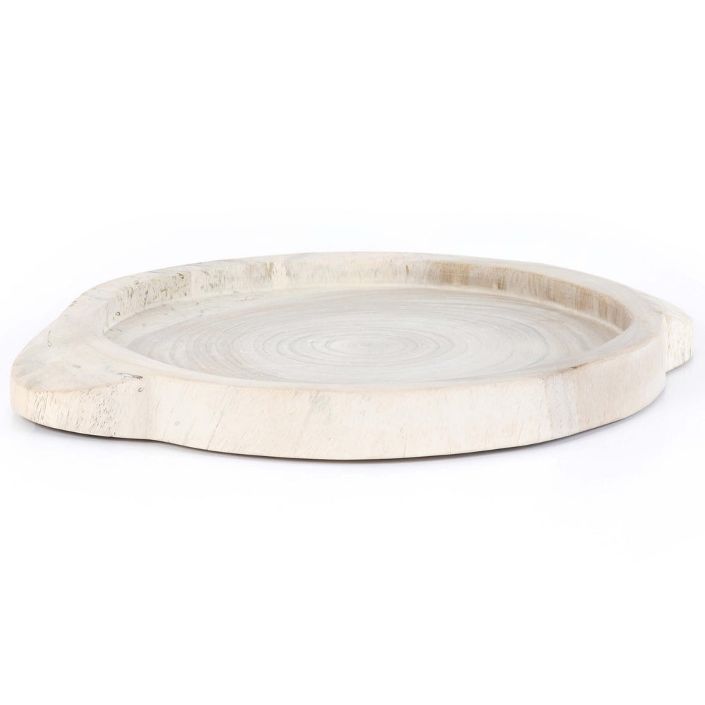 Tadeo Round Tray, Ivory-Accessories-High Fashion Home