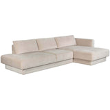 Tecoma RAF Sectional, Danny Cream-Furniture - Sofas-High Fashion Home