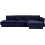 Tecoma RAF Sectional, Danny Navy-Furniture - Sofas-High Fashion Home