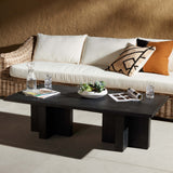 Terrell Outdoor Coffee Table, Aged Grey