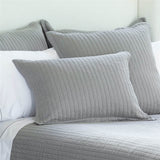 Tessa Quilted Pillow Sham, Grey-Accessories-High Fashion Home