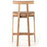 Tex Leather Counter Stool, Natural-Furniture - Dining-High Fashion Home