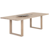 Thanus Rectangular Dining Table, Light Oak-Furniture - Dining-High Fashion Home