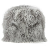 Tibetan Pouf, Ash Grey-Furniture - Chairs-High Fashion Home