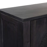 Tilda 4 Door Sideboard, Black Wash