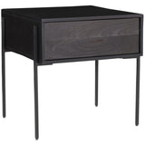 Tobin Side Table, Charcoal