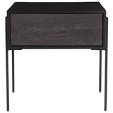 Tobin Side Table, Charcoal