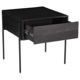 Tobin Side Table, Charcoal