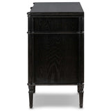 Toulouse 6 Drawer Dresser, Distressed Black-Furniture - Bedroom-High Fashion Home