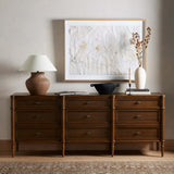 Toulouse 9 Drawer Dresser, Toasted Oak-Furniture - Storage-High Fashion Home