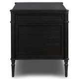 Toulouse Executive Desk, Distresssed Black-Furniture - Office-High Fashion Home