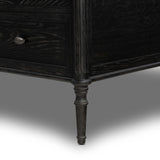 Toulouse Executive Desk, Distresssed Black-Furniture - Office-High Fashion Home