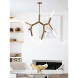 Traveler Chandelier, Natural Brass-Lighting-High Fashion Home