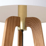 Tripod Floor Lamp, Light Oak-Lighting-High Fashion Home