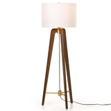 Tripod Floor Lamp, Natural Walnut-Lighting-High Fashion Home