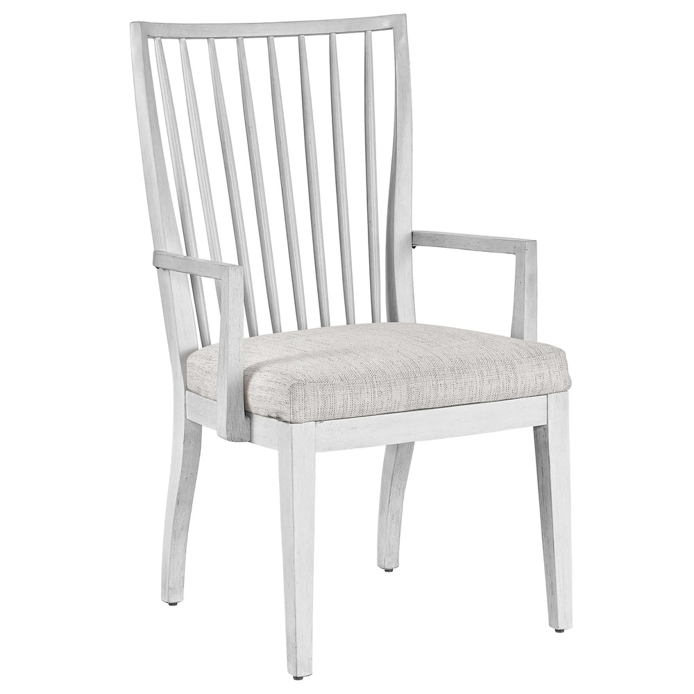 Bowen Arm Chair, Dove Wing/Picket Fence-Furniture - Chairs-High Fashion Home