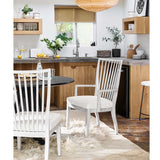 Bowen Arm Chair, Dove Wing/Picket Fence-Furniture - Chairs-High Fashion Home