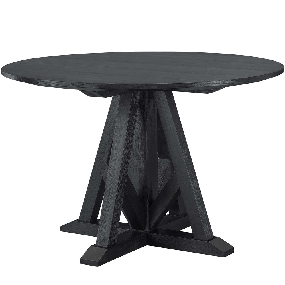 Wright Round Dining Table, Charcoal-Furniture - Dining-High Fashion Home