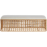 Rattan Bench-Furniture - Chairs-High Fashion Home