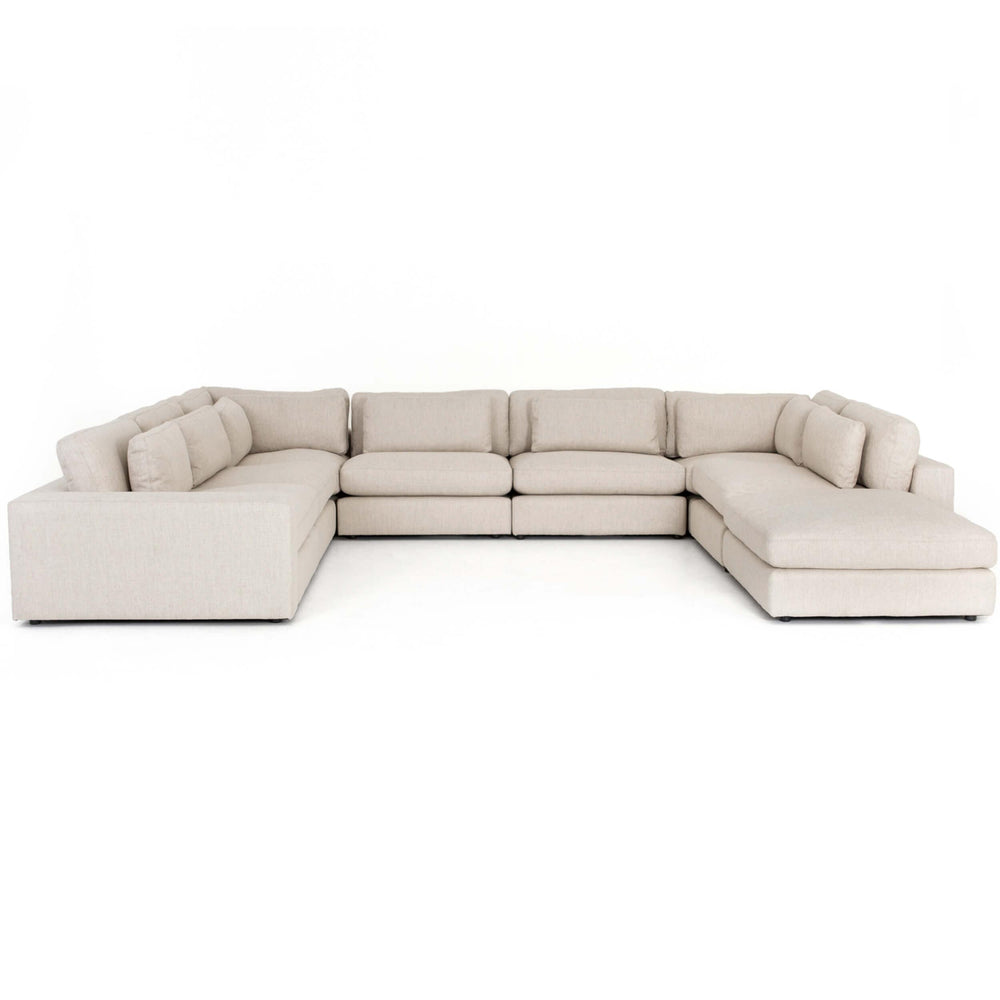 Bloor 7 Piece Sectional w/ Ottoman, Essence Natural-Furniture - Sofas-High Fashion Home