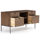 Trey Modular Filing Credenza, Auburn Poplar