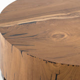 Hudson Round Coffee Table, Natural Yukas-Furniture - Accent Tables-High Fashion Home