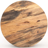 Hudson Round Coffee Table, Spalted Primavera-Furniture - Accent Tables-High Fashion Home