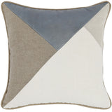 Reframe Pillow, Sea Fog Blue/Natural-High Fashion Home