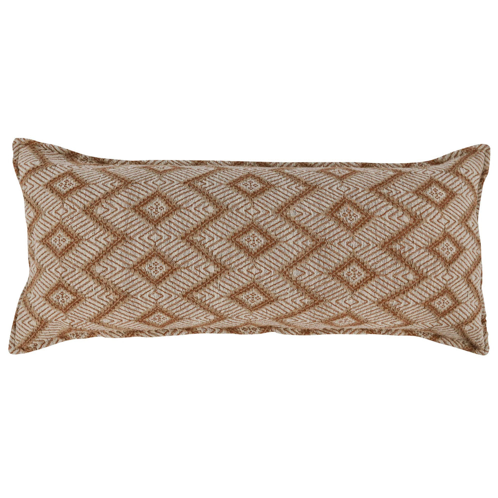 Volt Bolster Pillow, Terracotta/Ivory-Accessories-High Fashion Home