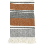 Lima Throw, Gray/Rust-Accessories-High Fashion Home