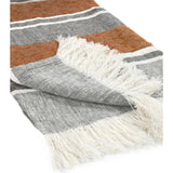 Lima Throw, Gray/Rust-Accessories-High Fashion Home