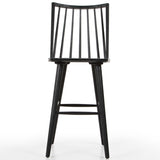 Lewis Windsor Bar Stool, Black Oak-Furniture - Dining-High Fashion Home