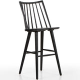 Lewis Windsor Bar Stool, Black Oak-Furniture - Dining-High Fashion Home