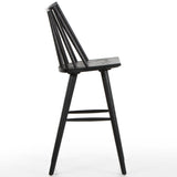 Lewis Windsor Bar Stool, Black Oak-Furniture - Dining-High Fashion Home