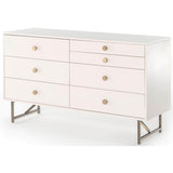 Van 7 Drawer Dresser, Matte Alabaster-Furniture - Storage-High Fashion Home