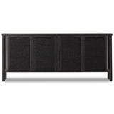 Veta Sideboard, Black Cane-Furniture - Storage-High Fashion Home