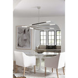 Wick Chandelier, Polished Nickel-Lighting-High Fashion Home