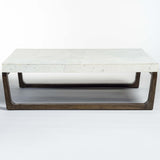 Windsor Coffee Table, Arctic Marble-Furniture - Accent Tables-High Fashion Home