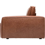 Zion Leather Sectional, Marseille Carmel-Furniture - Sofas-High Fashion Home