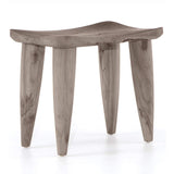 Zuri Outdoor Stool, Weathered Grey