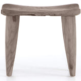 Zuri Outdoor Stool, Weathered Grey